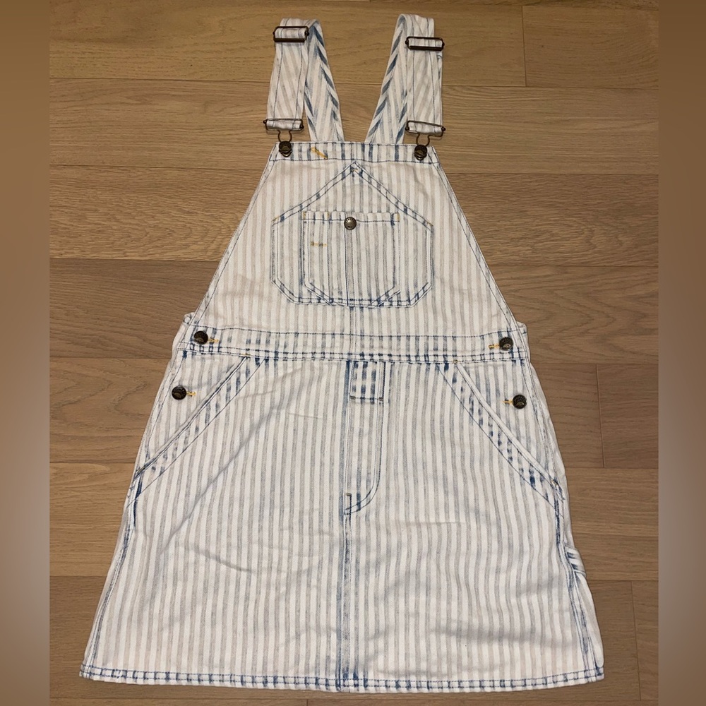 Faherty Striped Overall Dress